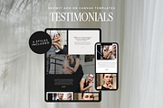 Showit Testimonial Add On Templates, a Landing Page Template by Blush Created (Thumbnail 1 of 16)