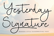 Yesterday Signature, a Handwritten Font by FreshTypeINK (Thumbnail 1 of 8)