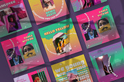Retronoise Instagram Templates, a Social Media Template by Azruca (Thumbnail 4 of 9)