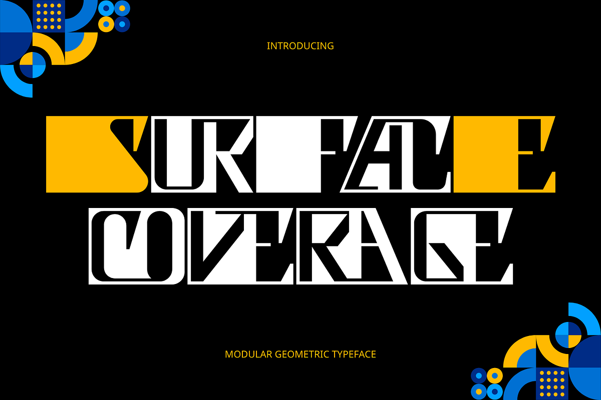 Surface Coverage - Art Deco Font, a Symbol Font by 177Studio (Photo 1 of 8)