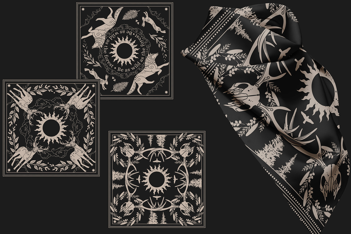 Wild forest. Vector collection, an Animal Illustration by Nadia Murash (Photo 5 of 7)