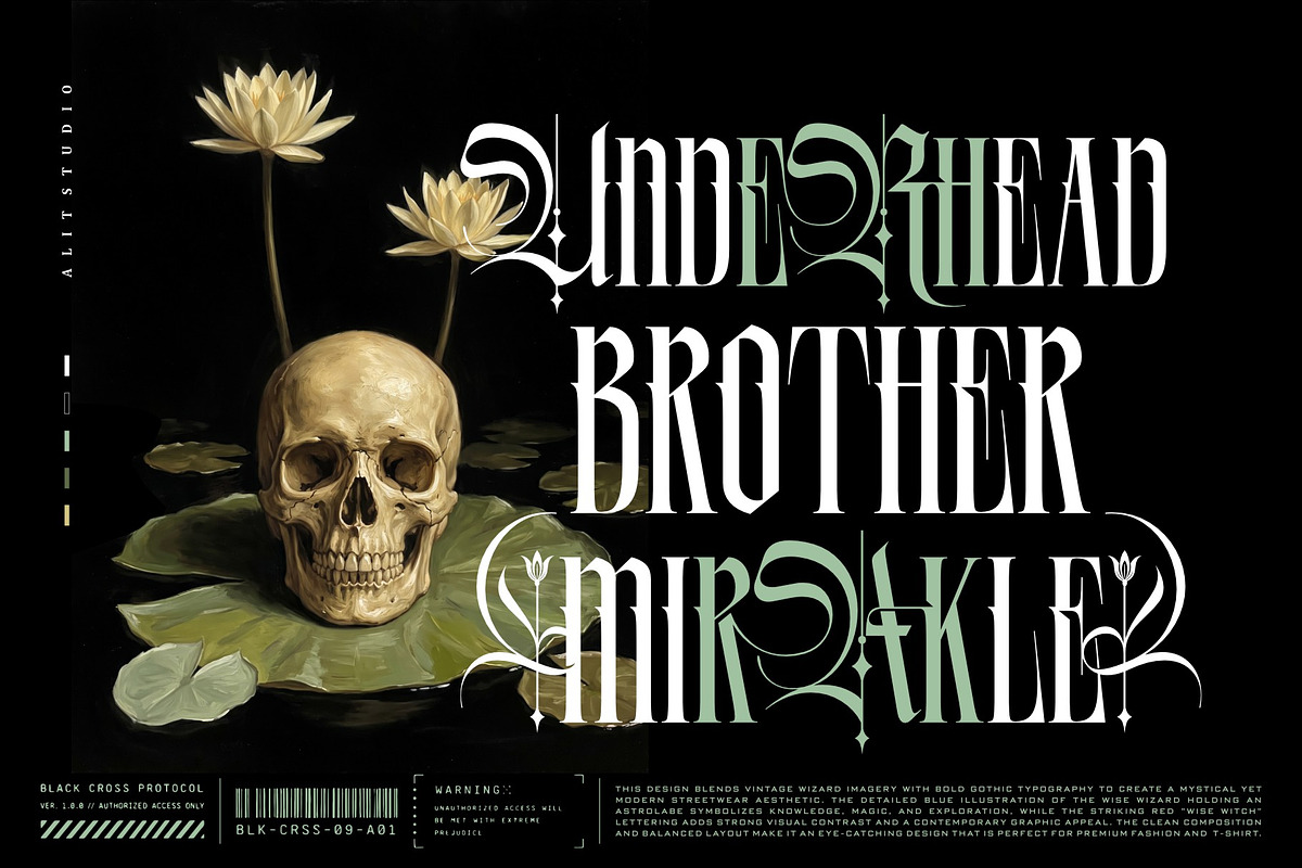 Rosella Mirakle Typeface, a Blackletter Font by alit design (Photo 10 of 20)