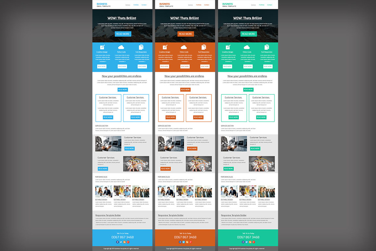 Corporate Business Email Template, a Flyer Template by TheGraphicsWorld (Photo 1 of 2)