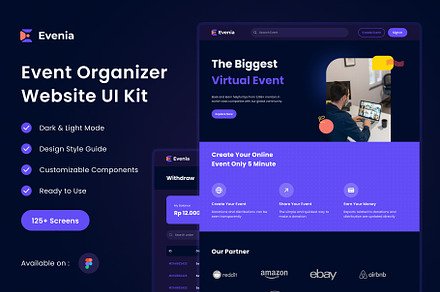 Evenia - Event Organizer UI KIT