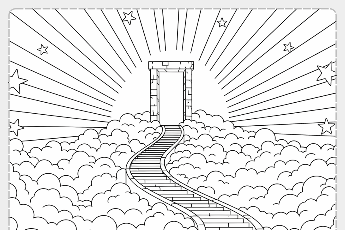 Manifestation Coloring Page, a Person Illustration by Nuvame Arts & Designs (Photo 18 of 27)