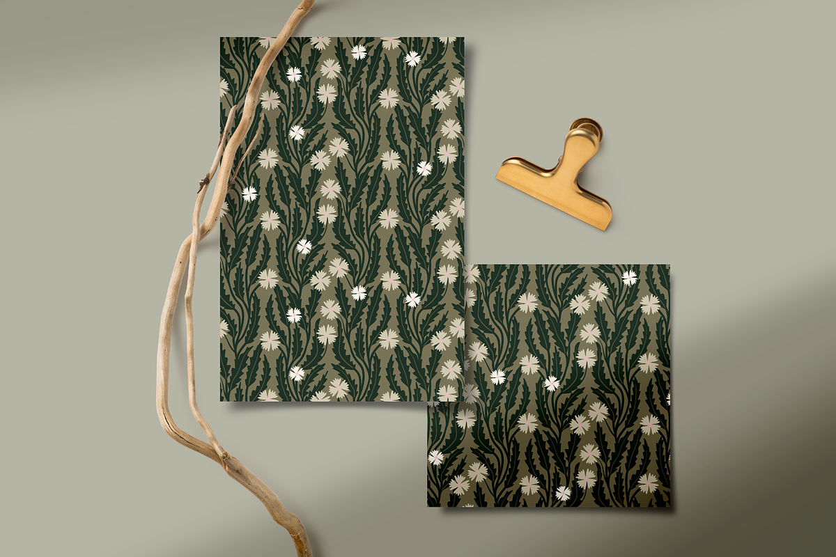Green Branches Wallpaper, a Wallpaper Graphic by Bloomart Studio (Photo 4 of 5)