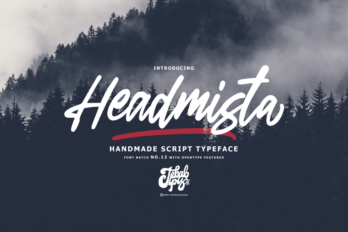 Headmista - Handmade Script, a Script Font by tebaltipislab (Photo 1 of 10)