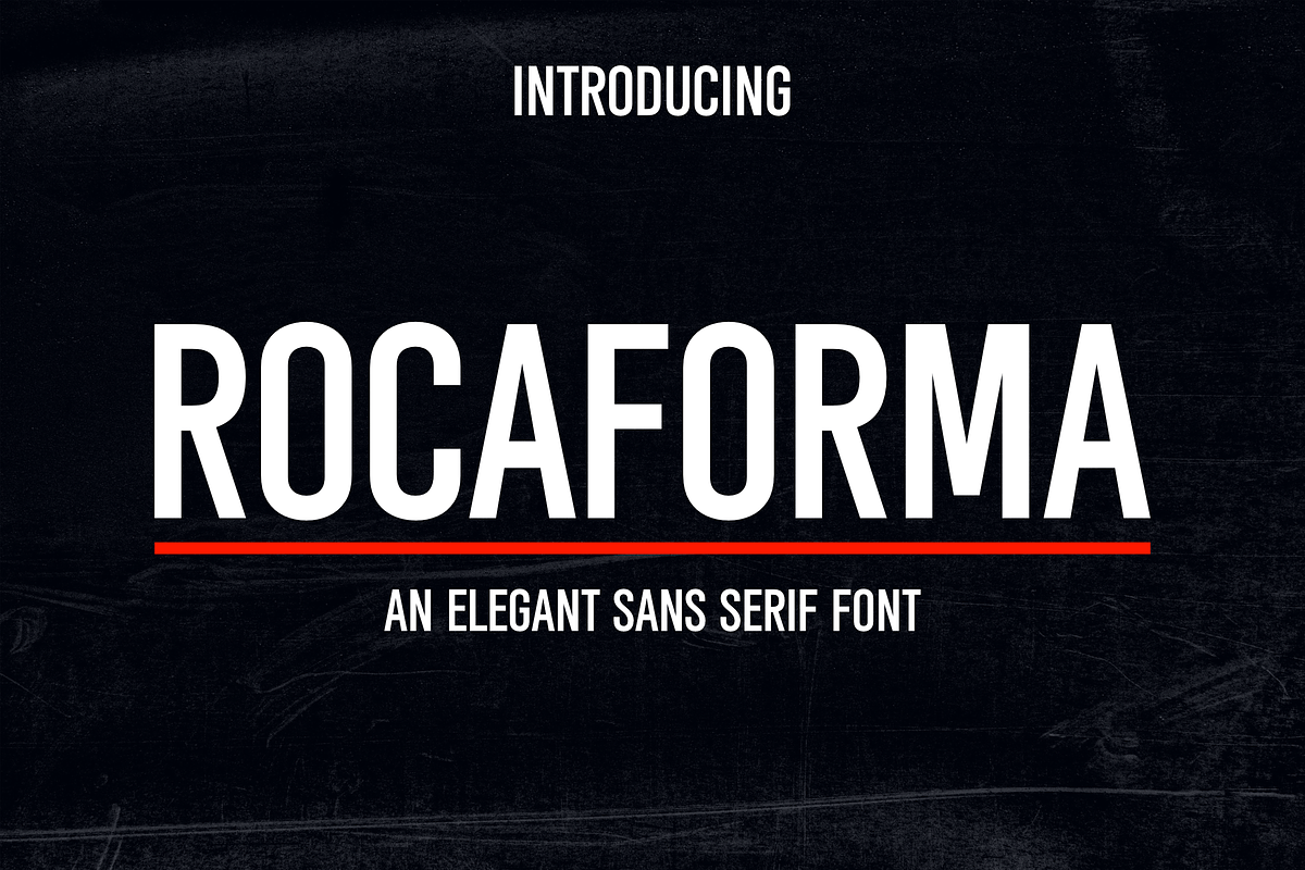 Rocaforma, a Sans Serif Font by RADesigns21 (Photo 1 of 8)