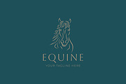Logo Face of Horse Equine Stallion, a Branding & Logo Template by Signatoro (Thumbnail 2 of 2)