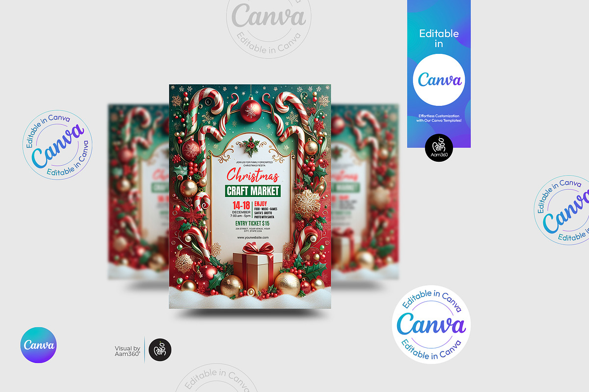 Christmas Flyer Template, a Flyer Template by Aam360 (Photo 5 of 5)