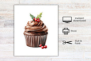 Watercolor Christmas Men's Birthday, an Illustration by Canvas Craft (Thumbnail 8 of 8)