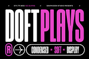 Doftplays, a Sans Serif Font by graphicook (Thumbnail 1 of 10)
