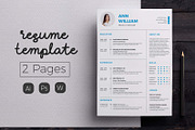 Cover Letter & Resume Template, a Resume Template by Hito Graphic (Thumbnail 1 of 8)