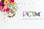 Bigtime, a Font by OnTheSpotStudio (Thumbnail 1 of 3)