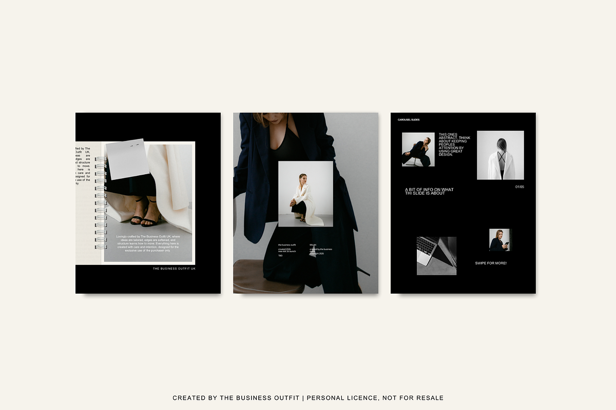 CANVA Milan Instagram Templates, a Social Media Template by thebusinessoutfit (Photo 4 of 18)