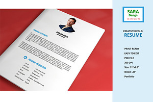 Creative Bifold Resume