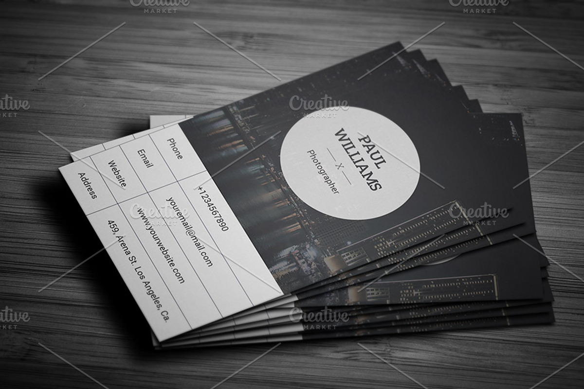 Photography Business Card, a Business Card Template by PSD Storm (Photo 3 of 5)