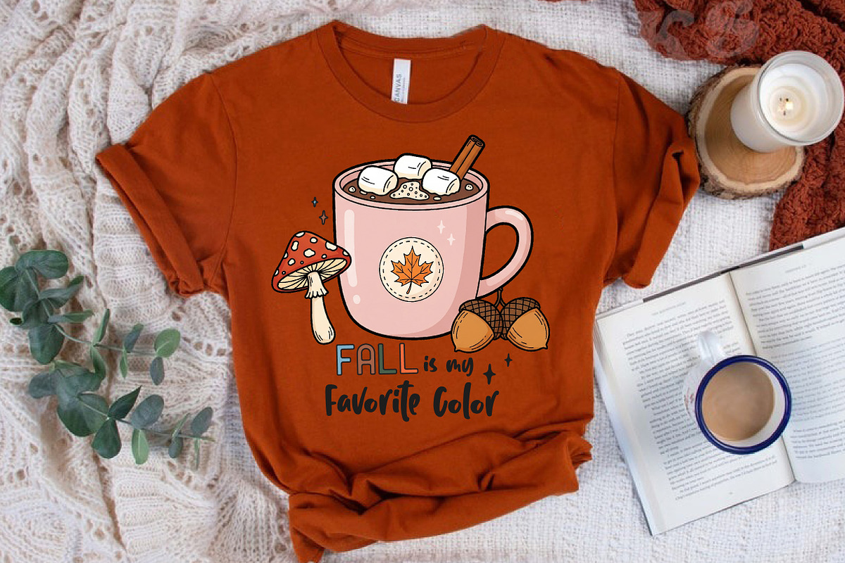 Fall Autumn Halloween Hot Cocoa PNG, an Illustration by CreationArt (Photo 5 of 5)