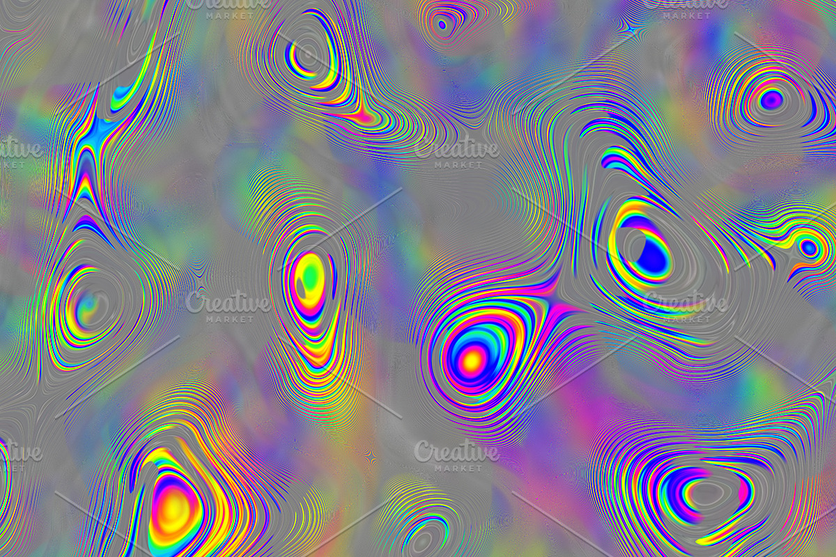 Acid psychedelic textures 50 Pack, a Texture Graphic by tkdesign (Photo 6 of 50)