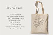 Line Art Floral Graphic Elements, a Decorative Illustration by CL Creative Studio (Thumbnail 10 of 11)