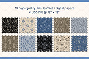Sports Equipment Line Art Patterns, a Pattern Graphic by Drafts n Doodles (Thumbnail 2 of 9)