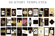 Black Gold Instagram Templates, a Social Media Template by MORION (Thumbnail 2 of 3)