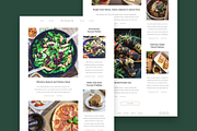 Minimal Food Blog/Web Template, a Websites & App Template by O N N O (Thumbnail 6 of 7)