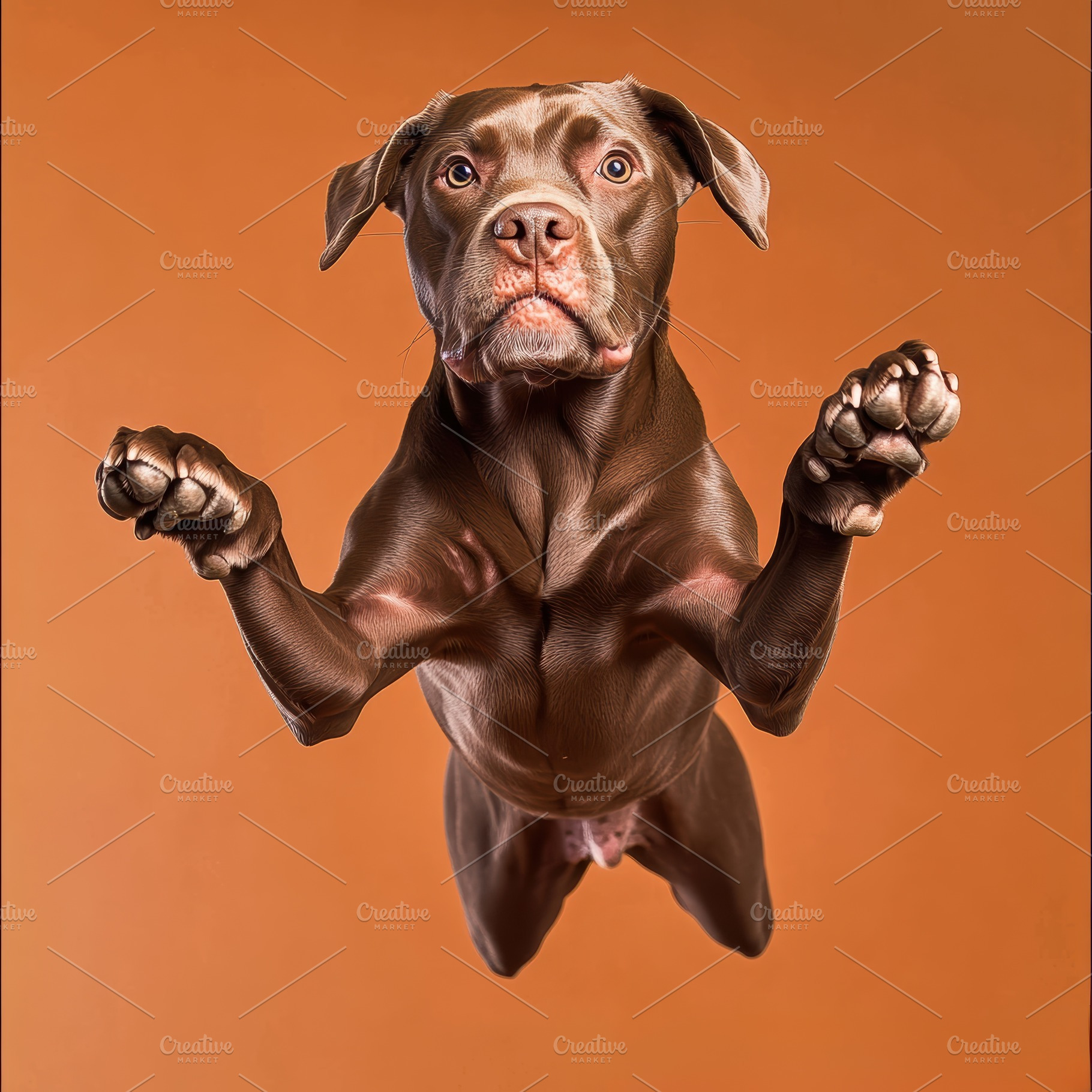 Playful Dog in Motion, an Animal Photo by Virgo Studio