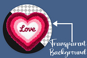 Latch Hook Valentine Heart Png, an Illustration by Canvas Craft (Thumbnail 2 of 6)