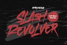 Slash Revolver – Brush Typeface