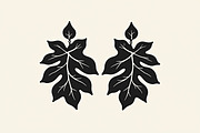 Leaf Earring Silhouette Bundle, an Object Graphic by abu67222 (Thumbnail 4 of 16)