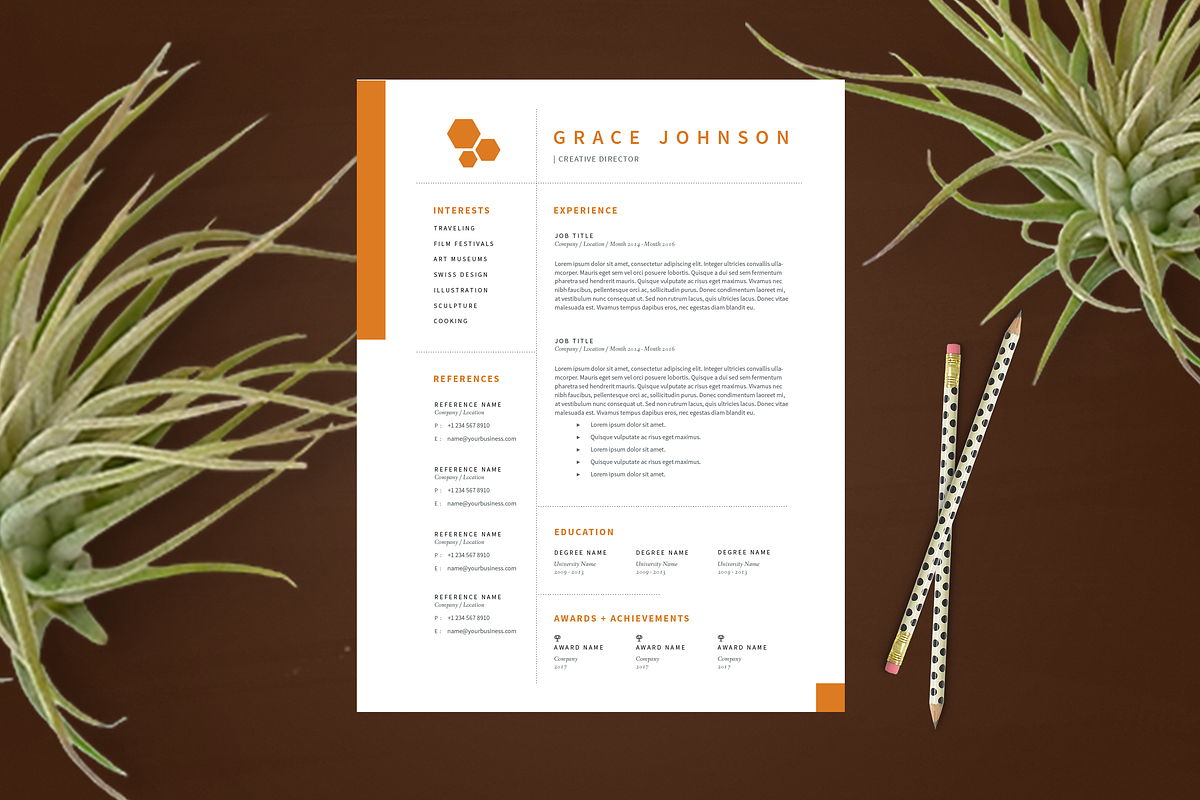 Resume + Cover Letter Template, a Resume Template by Hues of Hodges (Photo 4 of 4)