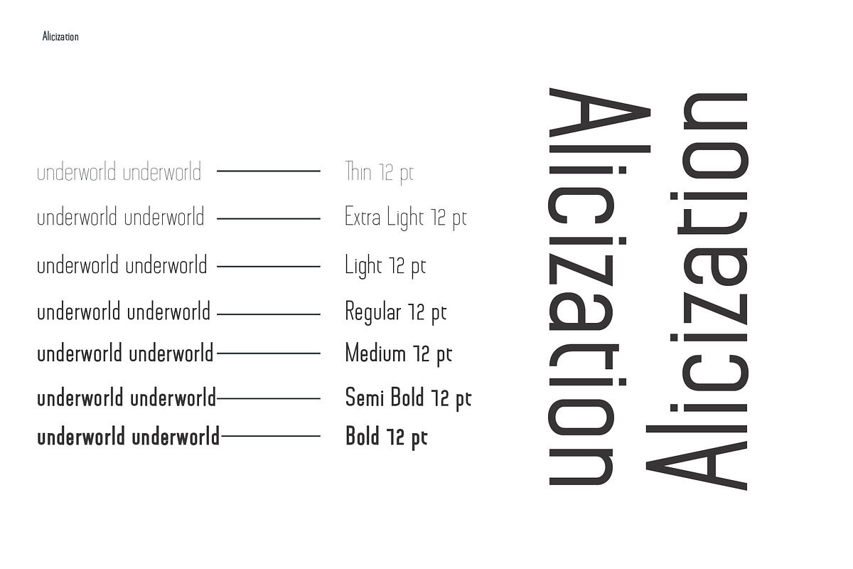 Alicization - Sans Serif preview 4