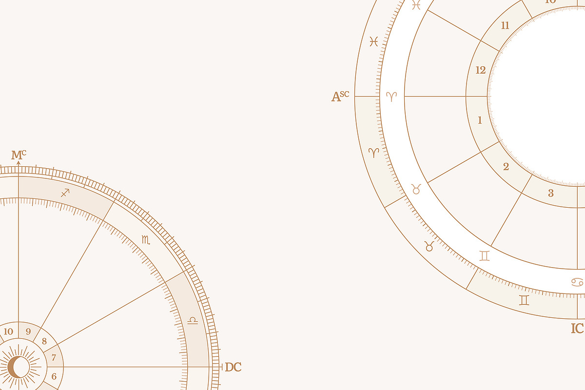Astrology Wheel Vector, an Illustration by jessicamdesign (Photo 8 of 8)