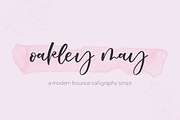 Oakley May Script, a Script Font by Beck McCormick (Thumbnail 1 of 9)
