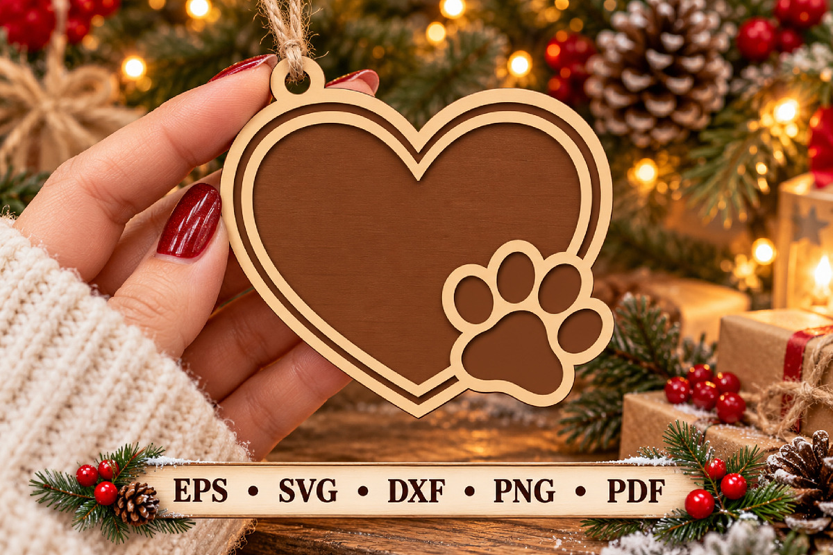 Pet Memorial Laser Cut Wood File, an Object Graphic by Libby Wishes (Photo 1 of 3)