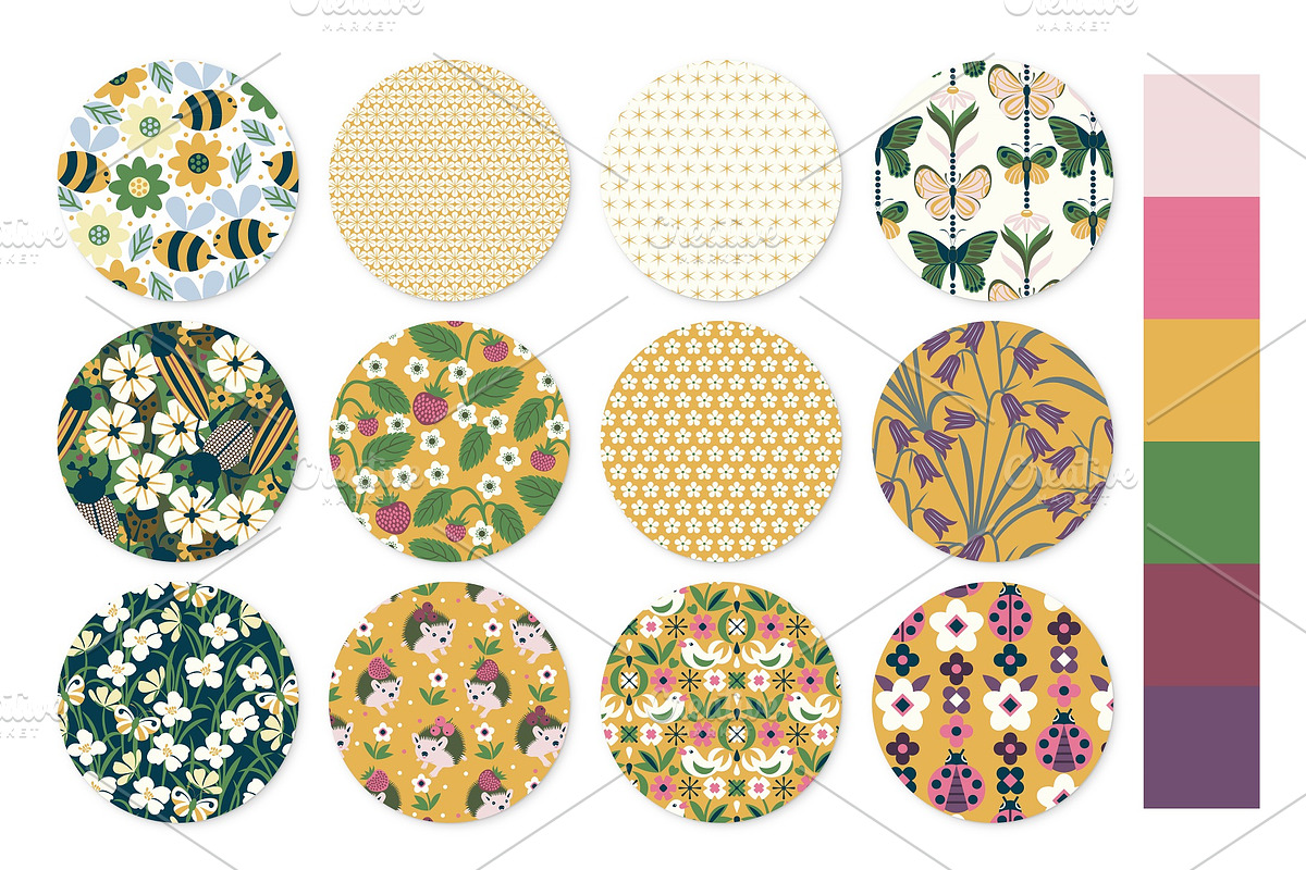 Magical Meadow Pattern Collection, a Pattern Graphic by MarynArts (Photo 4 of 14)