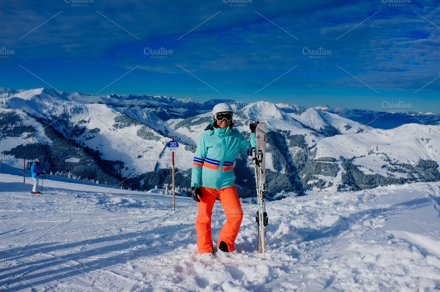 Ski girl in Austrian Alps, a Person Photo by julia.karpacheva