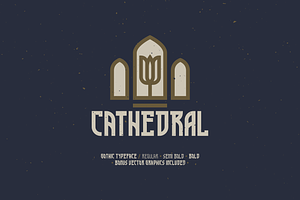 Cathedral — Display Typeface, a Font by Clint English