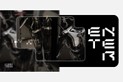 MBF Kromium - modern scifi font, a Sans Serif Font by MoonBandit (Thumbnail 5 of 5)