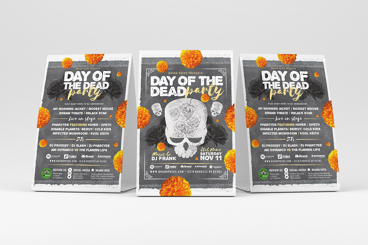 Day of The Dead Flyer Template, a Flyer Template by BrandPacks ...