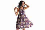 Iris & Orchid Floral Pattern, a Pattern Graphic by StudioGlouna (Thumbnail 7 of 9)