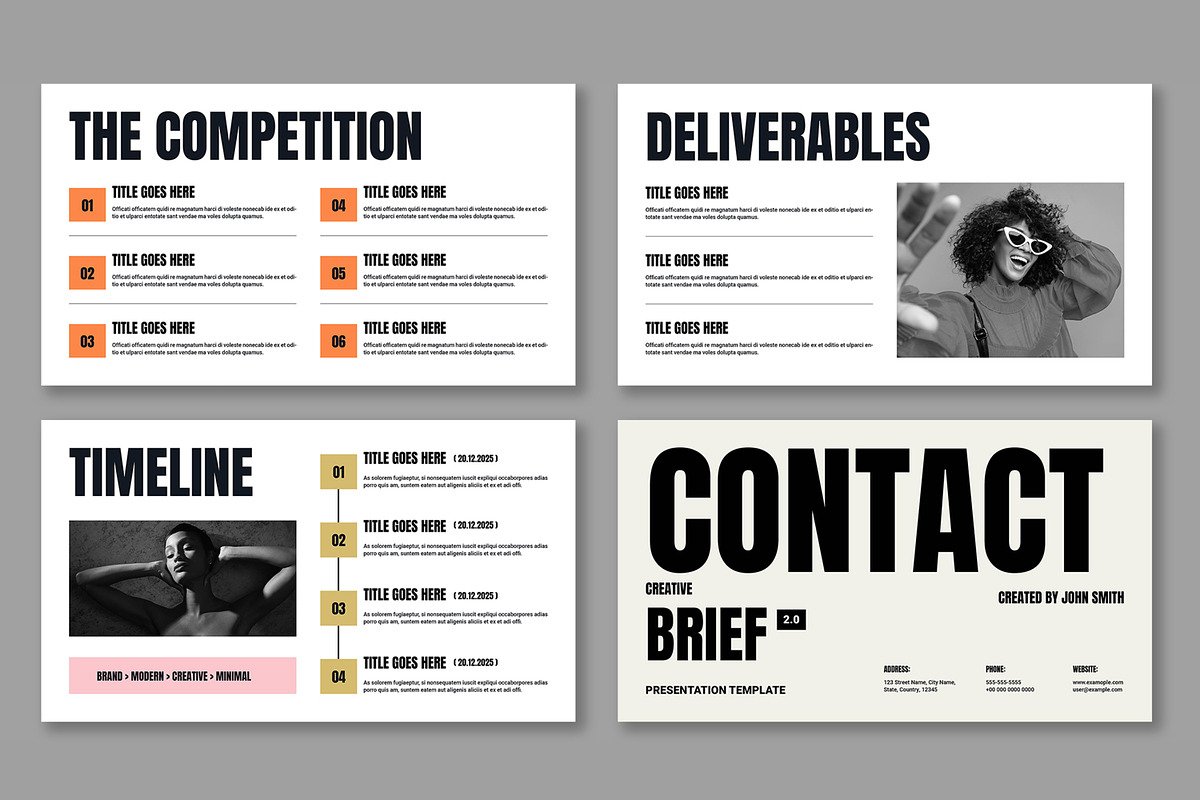 Creative Brief Presentation, a Presentation Template by ContestDesign (Photo 5 of 5)