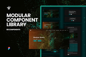 Modular Component Library Kit, an UI Kit Template by roberto.conti