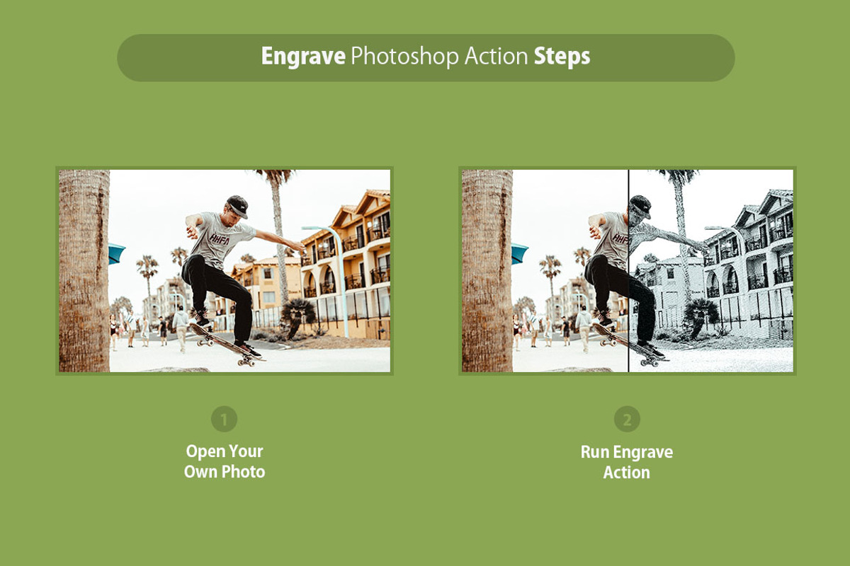 Engrave Photoshop Action, an Action Add-On by AndriyFM (Photo 2 of 23)