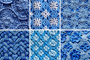 Blue Crochet Seamless Patterns, a Pattern Graphic by PrintablesByFranklyn (Thumbnail 2 of 4)