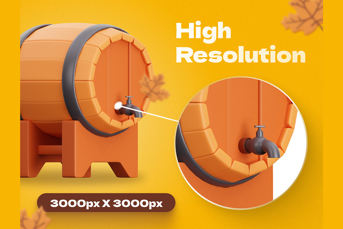 Thanksgiving 3D Icons, an Object 3D Model by Rakata Studio (Photo 3 of 6)