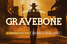 Gravebone Western Style Font
