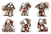 Whimsical valentine boy clipart, an Illustration by SinaCreation (Thumbnail 4 of 11)