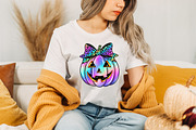 Neon Coquette Halloween Pumpkin PNG, an Illustration by Dream Creation (Thumbnail 5 of 5)